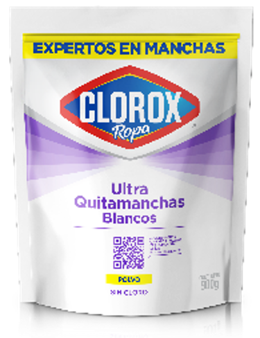 Empuje portón pizarra Clorox® Ropa Ultra Quitamanchas Blancos en Polvo | Clorox Chile