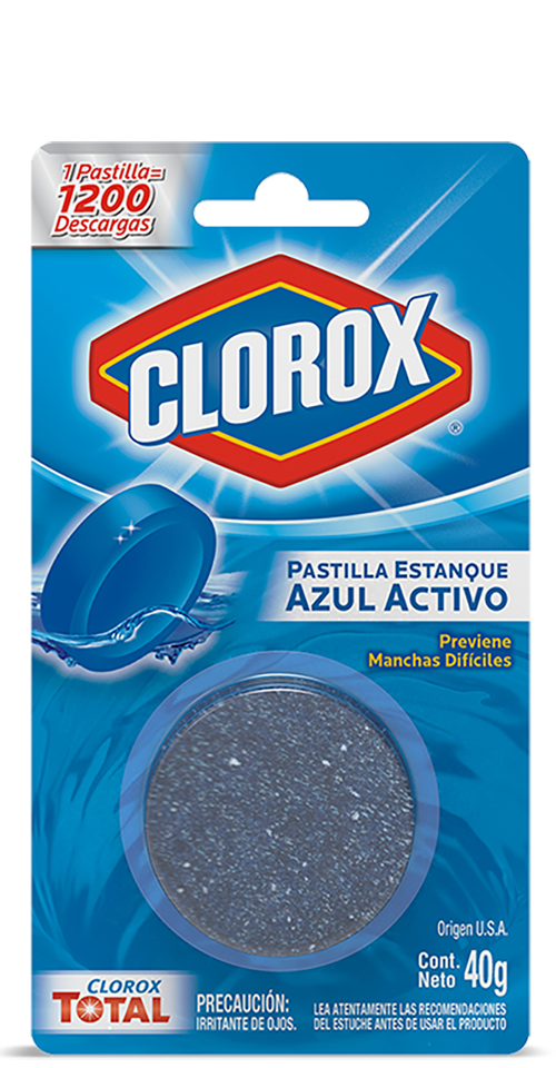 Pastilla para Estanque de Inodoro Clorox Azul Activo 3 x 40g — Perfumería  La Mundial