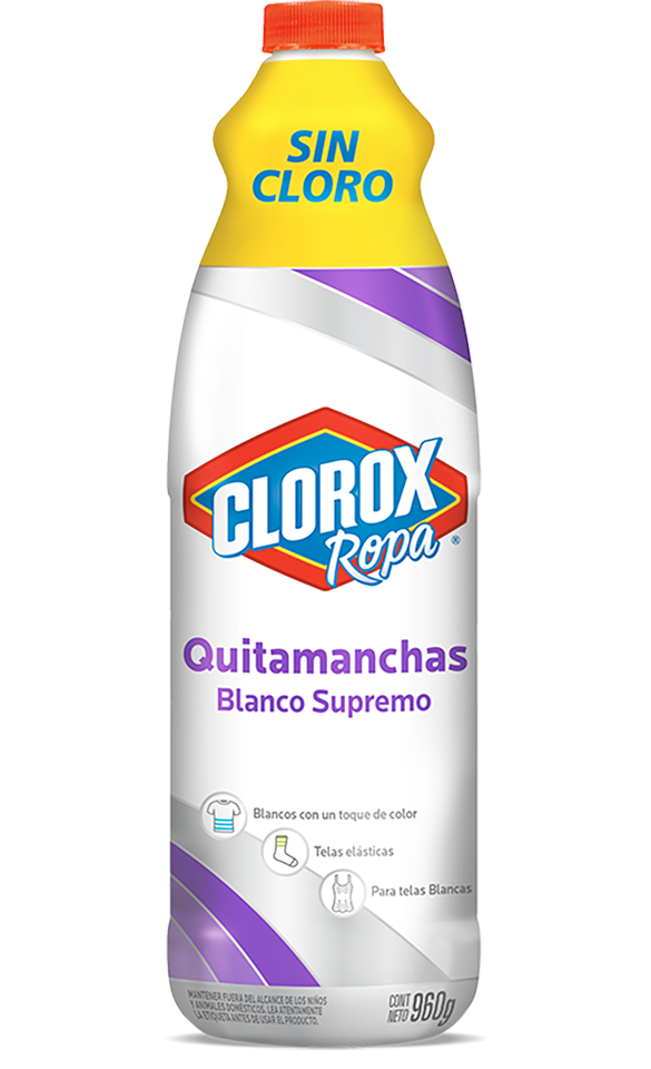 crisantemo Hacia arriba Extracción Clorox® Ropa Quitamanchas Blanco Supremo | Clorox Chile